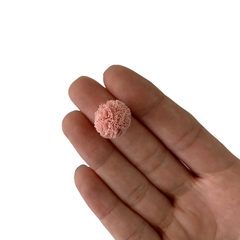 Pompom Malha Telinha Rosa Queimado (1.5cm) - 10 unidades na internet