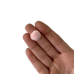 Pompom Malha Telinha Rosa Claro (1.5cm) - 10 unidades na internet