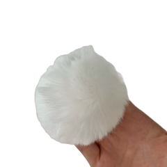 Pompom Pelinho Liso G Branco (7cm) - 2 unidades na internet