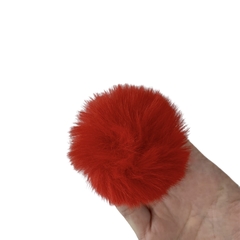 Pompom Pelinho Liso Vermelho (5cm) - 2 unidades na internet