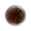 Pompom Pelinho Liso G Marrom Chocolate (7cm)