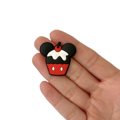 Aplique CupCake Mickey Cereja Emborrachado - 2 unidades - comprar online