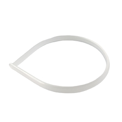 Tiara Transparente de Silicone sem Dente (10mm)