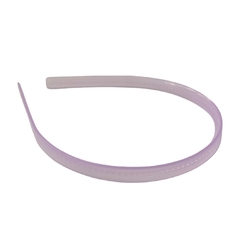 Tiara de Silicone Transparente Lilás Candy (10mm)