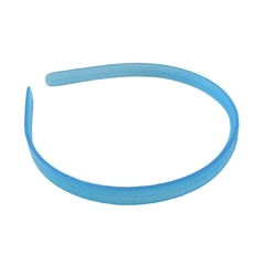 Tiara de Silicone Transparente Azul (10mm)