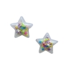 Aplique Estrela Plástico Pequena com Confetes Estrelas Coloridas