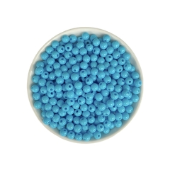 Miçanga Bolinha Azul Claro (6mm)