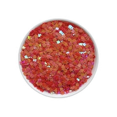 Aplique Confete Coelhinho Holográfico Rosa Chiclete (4mm)