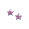 Aplique Estrela Plástico Pequena Com Estrelas Rosa Claro 