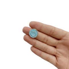 Aplique Smile Azul Claro com Confete - 2 unidades - comprar online