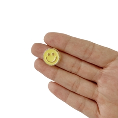 Aplique Smile Amarelo com Confete - 2 unidades - comprar online