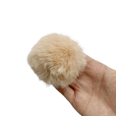 Pompom Pelinho Liso Nude (6cm) - 2 unidades - comprar online