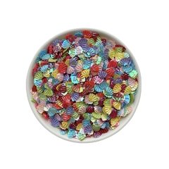 Aplique Confete Conchas Coloridas