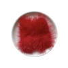 Pompom Pelinho Comprido (Metade) Vermelho