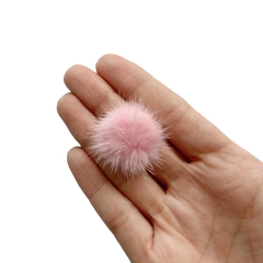 Pompom Pelinho Pequeno Metade Rosa Claro (2.5cm) - 2 Unidades na internet