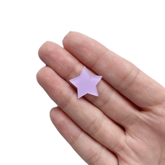 Aplique Estrela Pequena Plana Fosca Candy (Mista) - 4 unidades - comprar online