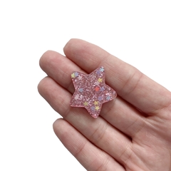 Aplique Estrela Pequena Brilho com Estrelinhas (Mista) - 4 unidades - comprar online