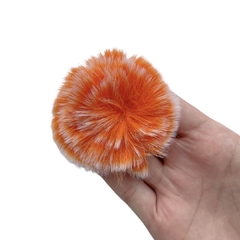 Pompom Pelinho Mesclado Grande (Metade) Laranja - 2 unidades na internet