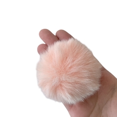 Pompom Pelinho Liso G Salmão (7cm) - 2 unidades na internet