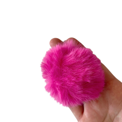 Pompom Pelinho Liso G Pink (7cm) - 2 unidades - comprar online