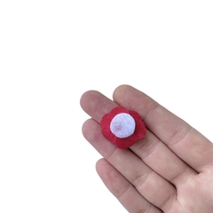 Aplique Flor de Tecido Pink Escuro (3cm) - 5 unidades na internet