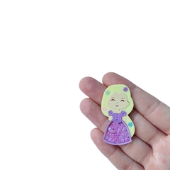 Aplique Princesa Rapunzel Acrílico (5cm) - 2 unidades - comprar online