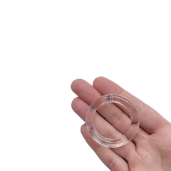 Argola Transparente Acrílico (4.9cm) - 2 unidades - comprar online