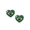 Aplique Coração Bandeira do Brasil