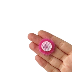 Aplique Pompom Pelinho Pequeno Metade Pink (2.5cm) - 2 Unidades - loja online