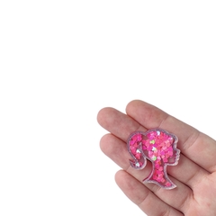 Aplique Barbie Rosa Corações Rosa Acrílico - 2 unidades na internet