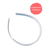 Tiara Resistente Branca (8mm) - comprar online