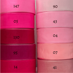 Fita Organza/Voal Sanding Rosa 41 (38mm) - 5 Metros - comprar online