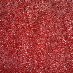 Tecido Tule Glitter Flocado Vermelho