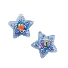 Aplique Estrela Plástico Pequena Estrelas Azuis e Fruta