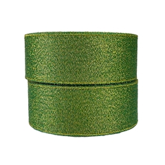 Fita Lurex Verde e Dourada