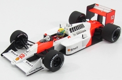 Miniatura McLaren Honda MP4/4 #12 F1 - Ayrton Senna - 1988 - 1/18 Minichamps