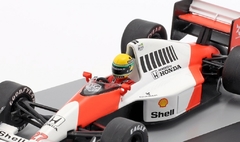 Miniatura McLaren MP4/5B #27 F1 - A. Senna - GP Inglaterra 1990 - 1/43 Altaya