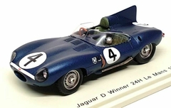 Miniatura Jaguar D-Type #4 - Vencedor Le Mans 1956 - 1/43 Spark