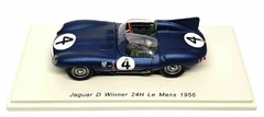 Miniatura Jaguar D-Type #4 - Vencedor Le Mans 1956 - 1/43 Spark