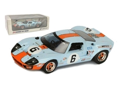 Miniatura Ford GT40 Gulf #6 - Vencedor Le Mans 1969 - 1/43 Spark