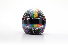 Miniatura Capacete Lewis Hamilton - GP Abu Dhabi 2021 - 1/5 Spark