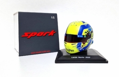 Miniatura Capacete Lando Norris F1 2022 - 1/5 Spark