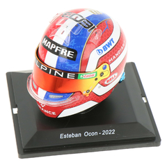Miniatura Capacete Esteban Ocon F1 2022 - 1/5 Spark