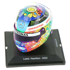 Miniatura Capacete Lewis Hamilton F1 - GP Japão 2022 - 1/5 Spark