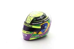 Miniatura Capacete Lewis Hamilton F1 - GP Brasil 2022 - 1/5 Spark