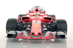 Miniatura Ferrari SF70H #5 F1 - S. Vettel GP Mônaco 2017 - 1/18 Looksmart