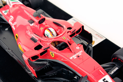 Miniatura Ferrari SF71H #5 F1 - S. Vettel - GP Canada 2018 50ª Vitória - 1/18 Looksmart