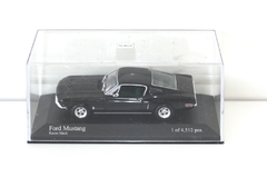 Miniatura Ford Mustang 1968 Fastback Preto - 1/43 Minichamps