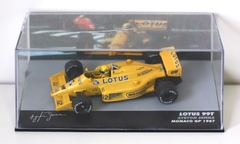 Miniatura Lotus Honda 99T #12 F1 - Ayrton Senna - GP Mônaco 1987 - 1/43 Altaya