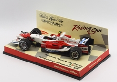 Miniatura Toyota TF107 #12 F1 Rising Sun - J. Trulli - 1/43 Minichamps